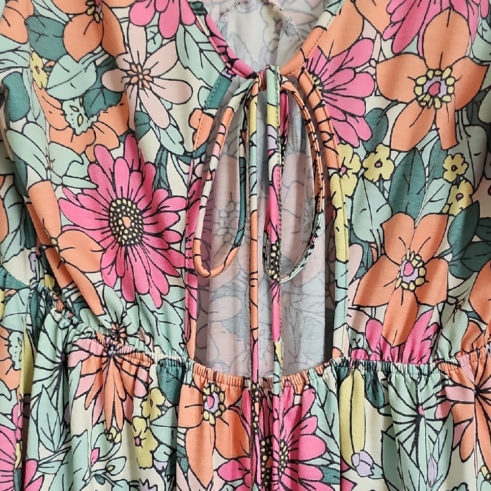 EUC First Love Floral Mini Dress - Multicolor - Picture 4 of 6